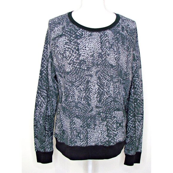Calvin Klein Performance Quick Dry Snake Skin Waffle Knit T Shirt Pullover Sz L - Picture 1 of 10